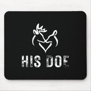 His Doe Matching Hunting Couples Valentines Day Fo Mouse Pad