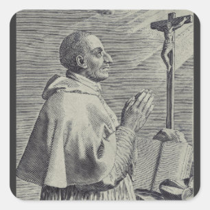 His Eminence Saint Charles Borromeo Square Sticker