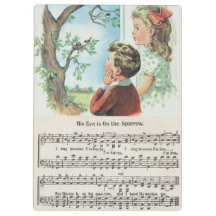 His Eye Is On The Sparrow acrylic clipboard