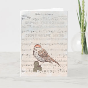 His Eye Is on the Sparrow Card