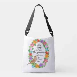 His Eye is on the Sparrow Crossbody Bag
