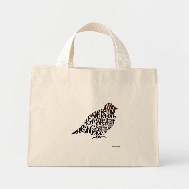 His Eye is on the Sparrow - Jumbo Tote (Front)
