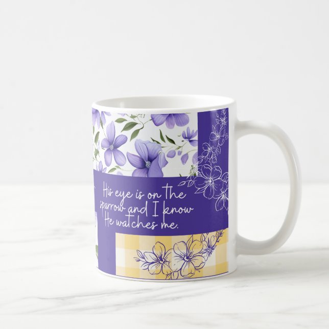 His eye is on the sparrow mug (Right)