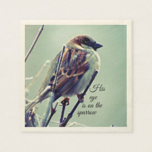 HIs eye is on the Sparrow Napkin