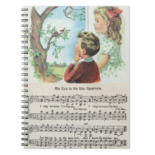 His Eye Is On The Sparrow notebook