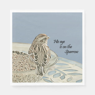 His Eye is on the Sparrow - Paper Napkin