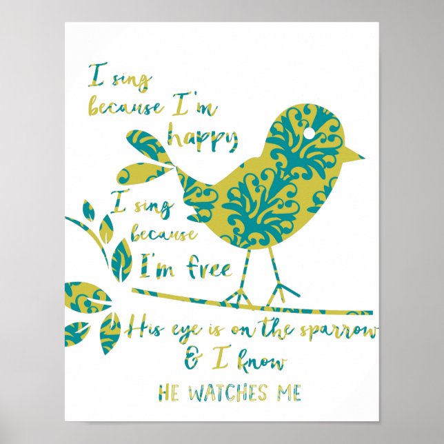 His Eye is on the Sparrow Poster (Front)