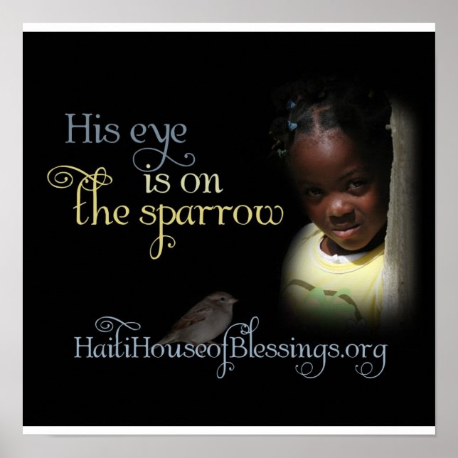 His Eye is on the Sparrow Poster (Front)