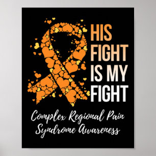 His Fight Complex Regional Pain Syndrome Awareness Poster