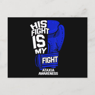 His Fight Is My Fight Ataxia Movement Disorder War Postcard
