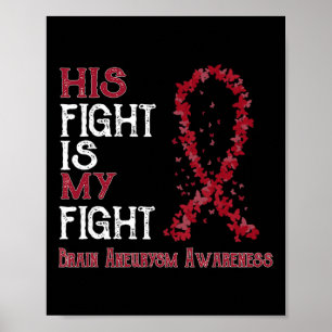 His Fight Is My Fight Brain Aneurysm Awareness 1 Poster