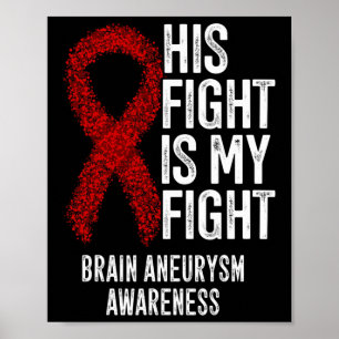 His Fight Is My Fight Brain Aneurysm Awareness 2  Poster