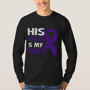 His Fight Is My Fight DEMENTIA AWARENESS Feather T-Shirt