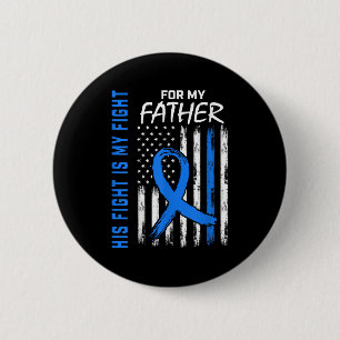 His Fight Is My Fight Diabetes Awareness Shirt Fat 6 Cm Round Badge