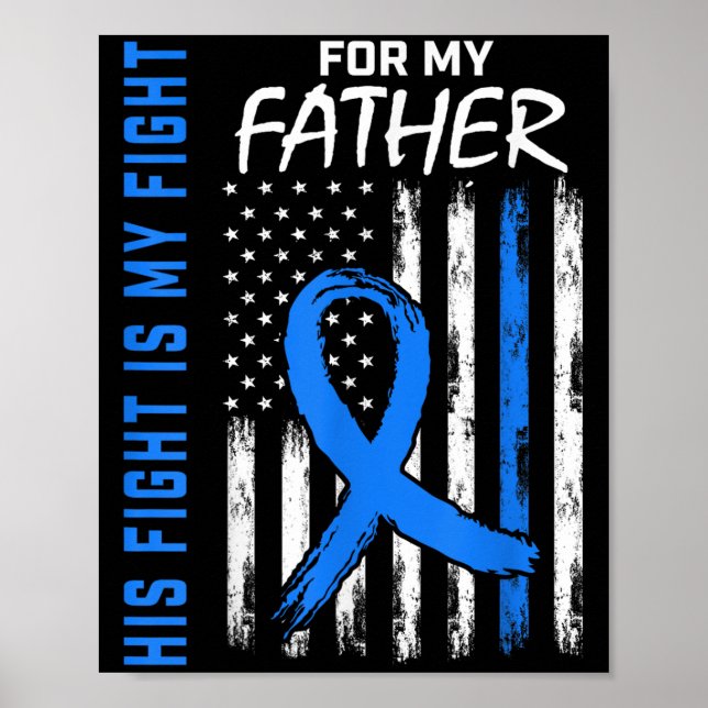 His Fight Is My Fight Diabetes Awareness Shirt Fat Poster (Front)