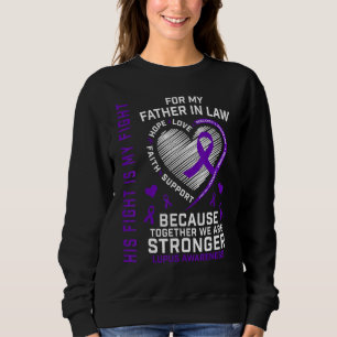 His Fight Is My Fight Father In Law Lupus Awarenes Sweatshirt