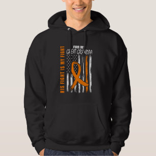 His Fight Is My Fight Great Grandpa Multiple Scler Hoodie