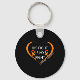 His Fight Is My Fight Leukaemia Awareness 1 Key Ring