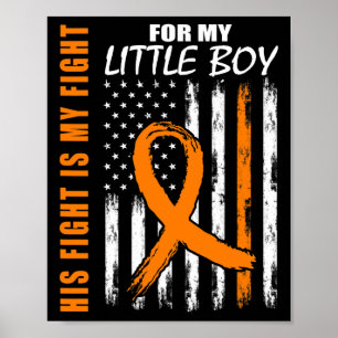 His Fight Is My Fight Little Boy Son Leukemia Awar Poster