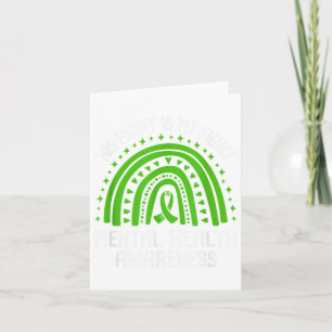 His Fight Is My Fight Mental Health Awareness  Card