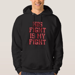 His Fight Is My Fight Supporter Apert Syndrome Awa Hoodie