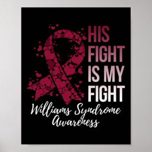 His Fight Is My Fight Williams Syndrome Awareness Poster