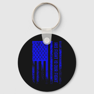 His Fight Is Our Fight Hydrocephalus Awareness  Key Ring