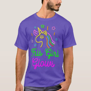 his Girl Glows Retro 80s Birthday Party Eighties C T-Shirt