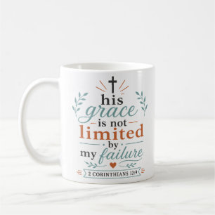 His Grace Is Not Limited By My Failure Christian Coffee Mug