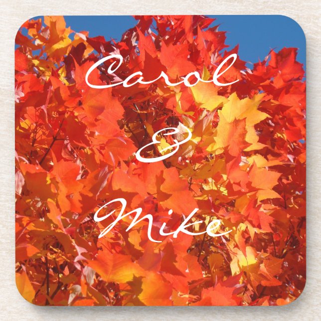 His & Her name Coasters Wedding Bride Groom (Front)