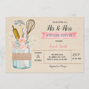 His her shower card