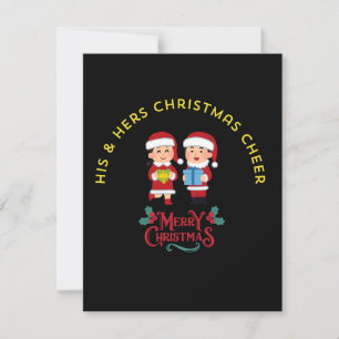 His & Hers Christmas Cheer Card
