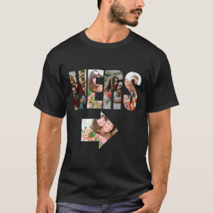 His & Hers Matching Couple Photo Collage T-Shirt
