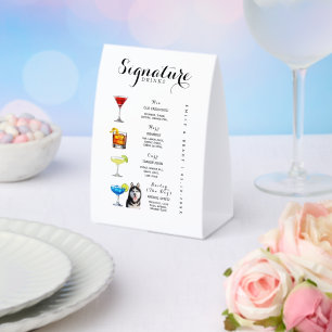 His Hers Ours and the Dog Signature Drinks Wedding