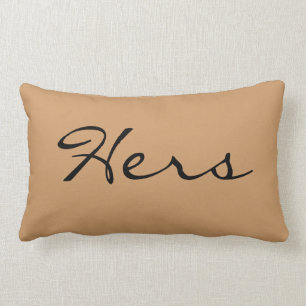His & Hers Pillows "Hers"