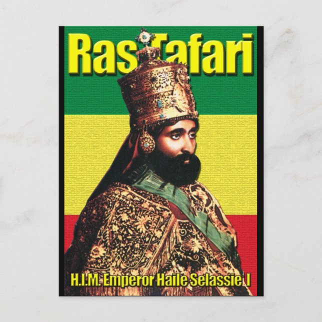 His Imperial Highness Emperor Haile Selassie I Postcard (Front)