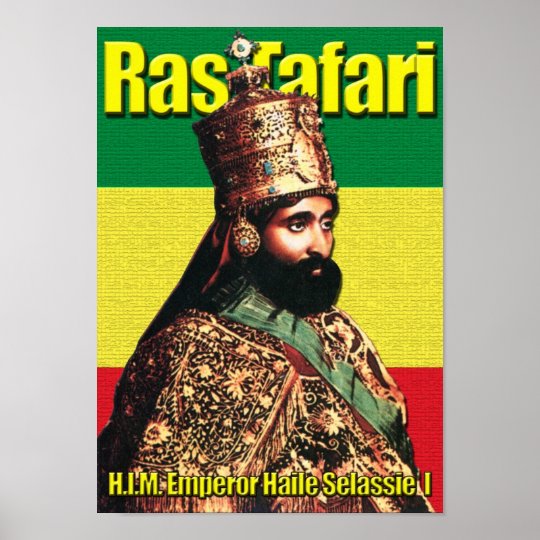 His Imperial Majesty Emperor Haile Selassie I Poster | Zazzle.com.au