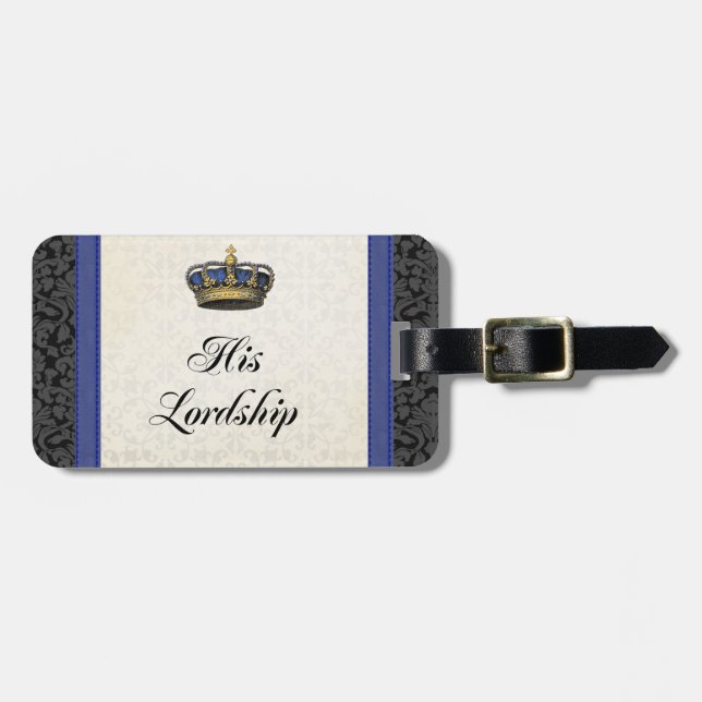 His Lordship Luggage Tag (Front Horizontal)