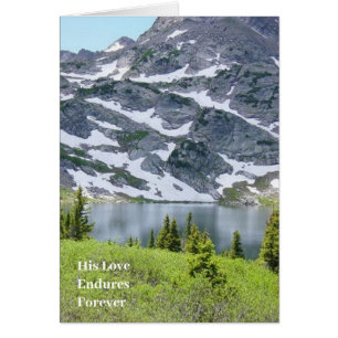 His Love Endures Mountain Lake All Occasion