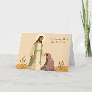 His Love Has No Borders Holiday Card