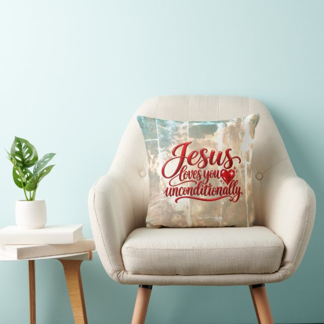 His love is Unconditional  Cushion (Chair)
