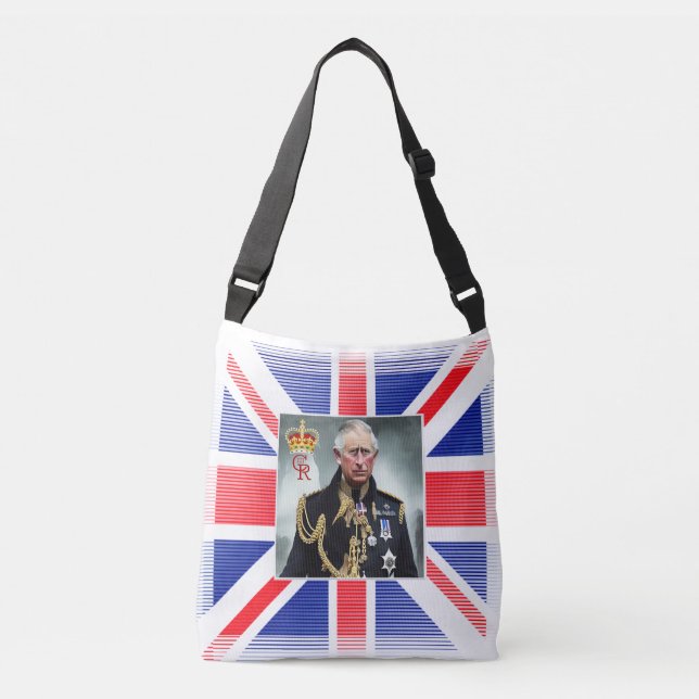 His Majesty King Charles III  Crossbody Bag (Front)