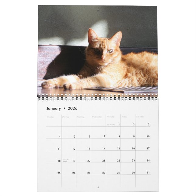 His Majesty The Cat 2012 Calendar (Jan 2026)