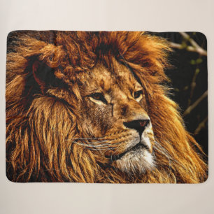 HIS MAJESTY the LION Sherpa Blanket