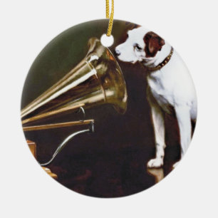 His Master's Voice Nipper The Dog Ceramic Ornament