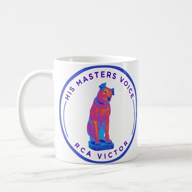 His Master's Voice Retro  Coffee Mug (Left)