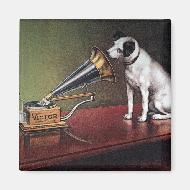 His Master's Voice Vintage Colour Magnet (Front)