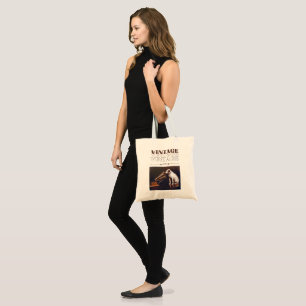 His Master's Voice Vintage Stacked Tote Bag