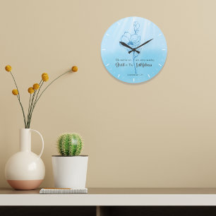 His mercies are new every morning Bible verse Large Clock