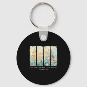 His Mercies Are New Every Morning Christian Floral Key Ring